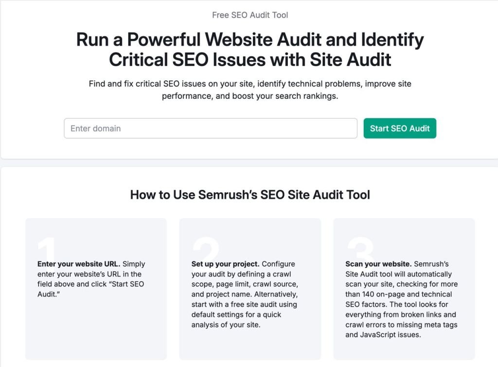 SEMrush Review 2025 – Technical site audit and SEO error detection SEMrush Review 2025 – Technical site audit and SEO error detection